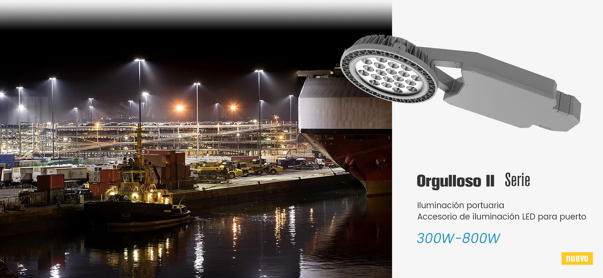 Accesorio de iluminación LED para puerto