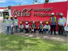 Luces LED de gran altura y de calle LED instaladas en la fábrica de Coca-Cola Bacolod